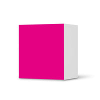 Klebefolie für Möbel Pink Dark - IKEA Besta Regal 1 Türe  - weiss