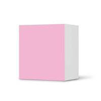 Klebefolie für Möbel Pink Light - IKEA Besta Regal 1 Türe  - weiss