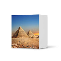 Klebefolie für Möbel Pyramids - IKEA Besta Regal 1 Türe  - weiss