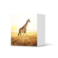 Klebefolie für Möbel Savanna Giraffe - IKEA Besta Regal 1 Türe  - weiss