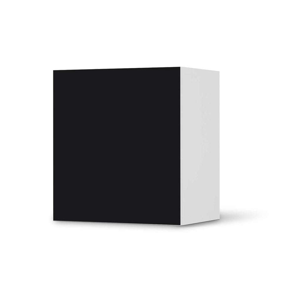 Klebefolie für Möbel Schwarz - IKEA Besta Regal 1 Türe  - weiss
