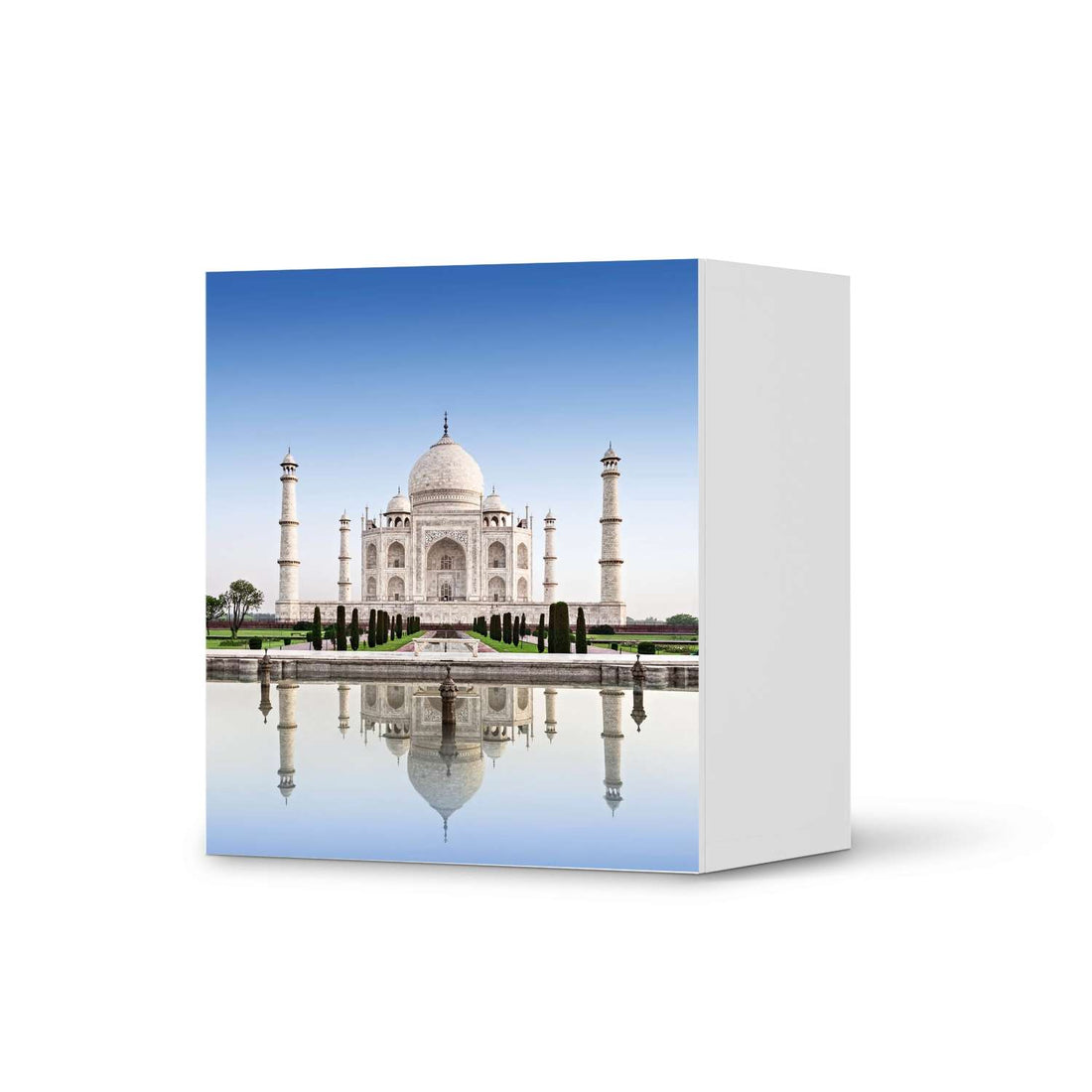 Klebefolie für Möbel Taj Mahal - IKEA Besta Regal 1 Türe  - weiss