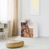 Klebefolie für Möbel Bhutans Paradise - IKEA Besta Regal 1 Türe - Wohnzimmer