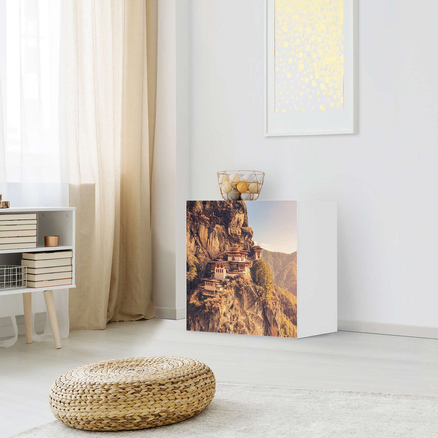 Klebefolie für Möbel Bhutans Paradise - IKEA Besta Regal 1 Türe - Wohnzimmer