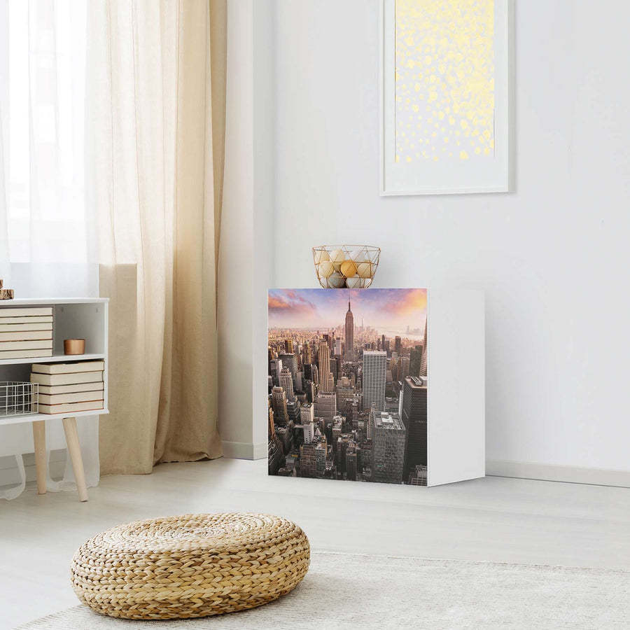 Klebefolie für Möbel Big Apple - IKEA Besta Regal 1 Türe - Wohnzimmer