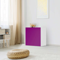 Klebefolie für Möbel Flieder Dark - IKEA Besta Regal 1 Türe - Wohnzimmer