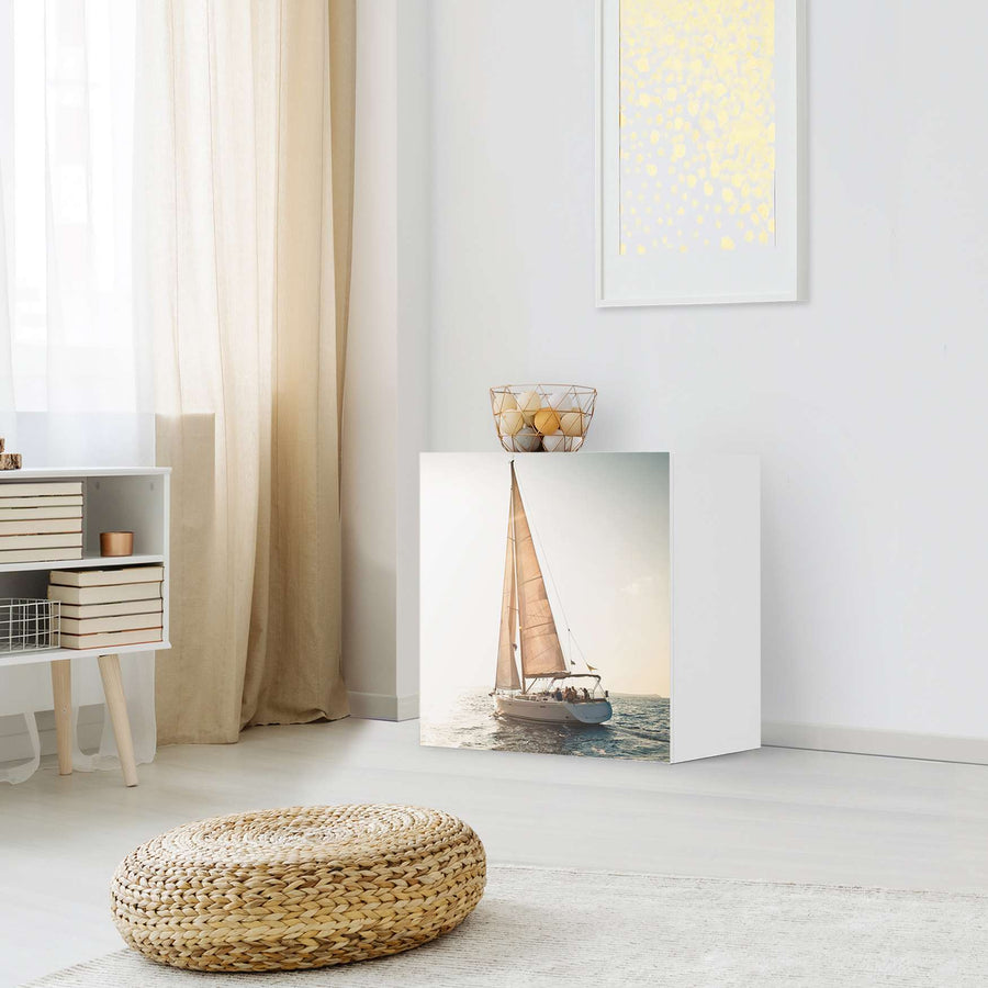 Klebefolie für Möbel Freedom - IKEA Besta Regal 1 Türe - Wohnzimmer