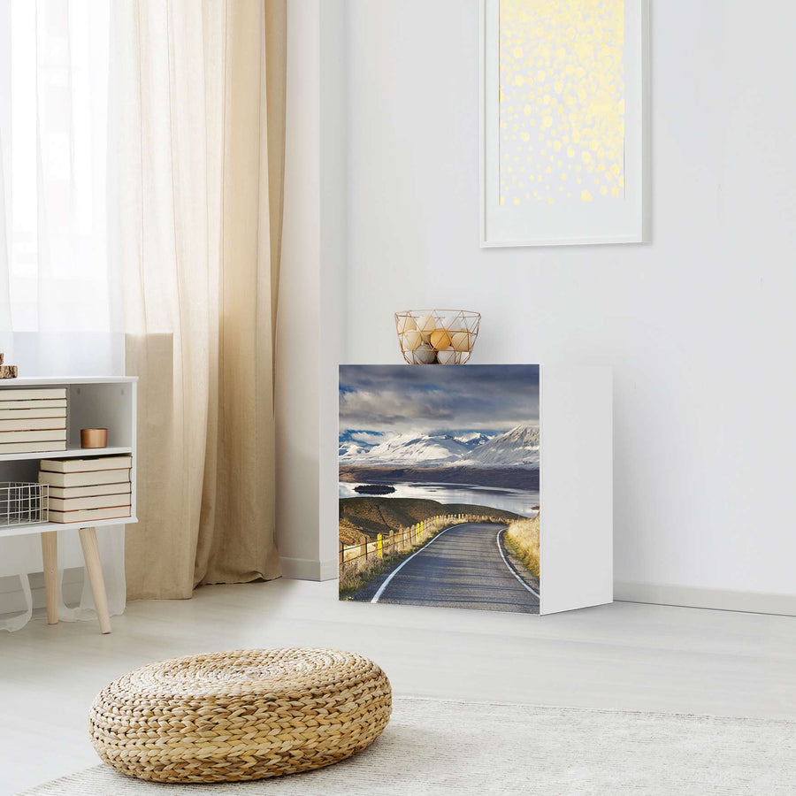 Klebefolie für Möbel New Zealand - IKEA Besta Regal 1 Türe - Wohnzimmer