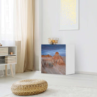 Klebefolie für Möbel Outback Australia - IKEA Besta Regal 1 Türe - Wohnzimmer