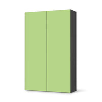 Klebefolie für Möbel Hellgrün Light - IKEA Besta Schrank Hoch 2 Türen - schwarz