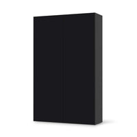 Klebefolie für Möbel Schwarz - IKEA Besta Schrank Hoch 2 Türen - schwarz