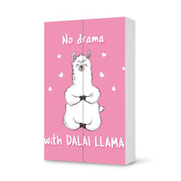 Klebefolie für Möbel Dalai Llama - IKEA Besta Schrank Hoch 2 Türen  - weiss