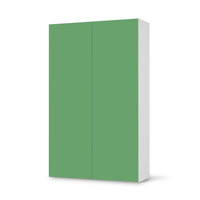 Klebefolie für Möbel Grün Light - IKEA Besta Schrank Hoch 2 Türen  - weiss