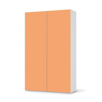 Klebefolie für Möbel Orange Light - IKEA Besta Schrank Hoch 2 Türen  - weiss