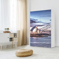 Klebefolie für Möbel Sydney - IKEA Besta Schrank Hoch 2 Türen - Wohnzimmer