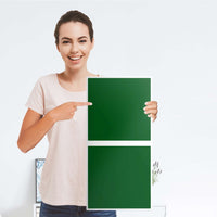 Klebefolie für Möbel Grün Dark - IKEA Expedit Regal 2 Türen Hoch - Folie