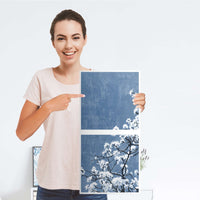 Klebefolie für Möbel Spring Tree - IKEA Expedit Regal 2 Türen Hoch - Folie