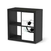 Klebefolie für Möbel Freistoss - IKEA Expedit Regal 2 Türen Hoch - schwarz