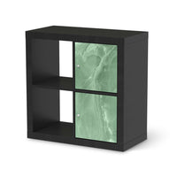 Klebefolie für Möbel Jadeglück - IKEA Expedit Regal 2 Türen Hoch - schwarz