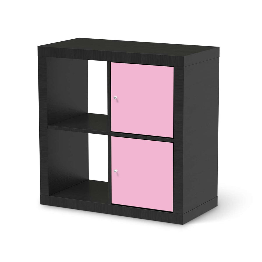 Klebefolie für Möbel Pink Light - IKEA Expedit Regal 2 Türen Hoch - schwarz