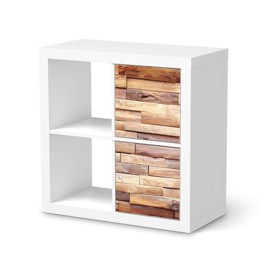 Klebefolie für Möbel Artwood - IKEA Expedit Regal 2 Türen Hoch  - weiss