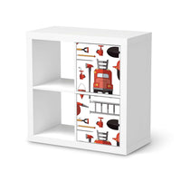 Klebefolie für Möbel Firefighter - IKEA Expedit Regal 2 Türen Hoch  - weiss