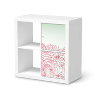 Klebefolie für Möbel Floral Doodle - IKEA Expedit Regal 2 Türen Hoch  - weiss