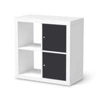 Klebefolie für Möbel Grau Dark - IKEA Expedit Regal 2 Türen Hoch  - weiss