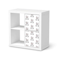Klebefolie für Möbel Hoppel - IKEA Expedit Regal 2 Türen Hoch  - weiss