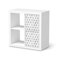 Klebefolie für Möbel Mediana - IKEA Expedit Regal 2 Türen Hoch  - weiss