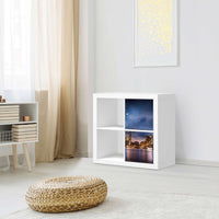 Klebefolie für Möbel Brooklyn Bridge - IKEA Expedit Regal 2 Türen Hoch - Wohnzimmer