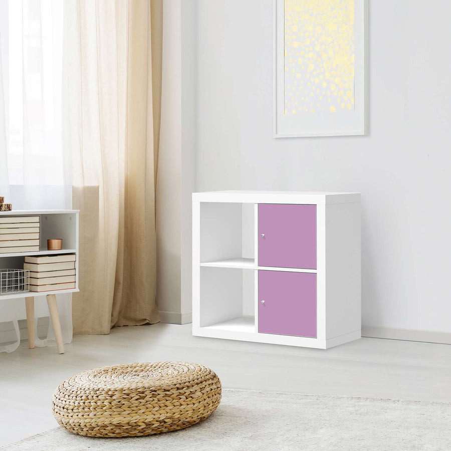Klebefolie für Möbel Flieder Light - IKEA Expedit Regal 2 Türen Hoch - Wohnzimmer