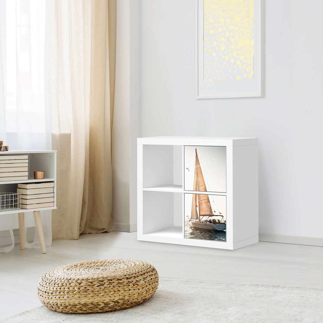 Klebefolie für Möbel Freedom - IKEA Expedit Regal 2 Türen Hoch - Wohnzimmer