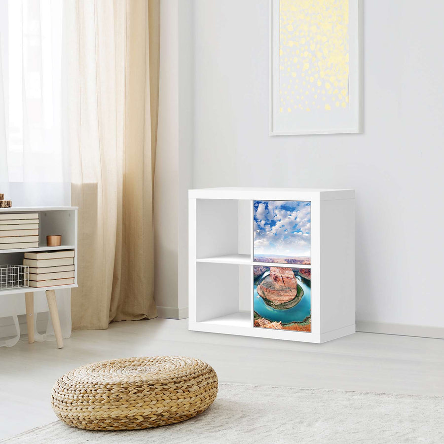 Klebefolie für Möbel Grand Canyon - IKEA Expedit Regal 2 Türen Hoch - Wohnzimmer