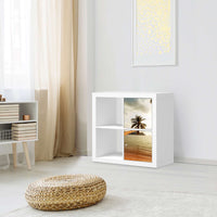 Klebefolie für Möbel Paradise - IKEA Expedit Regal 2 Türen Hoch - Wohnzimmer