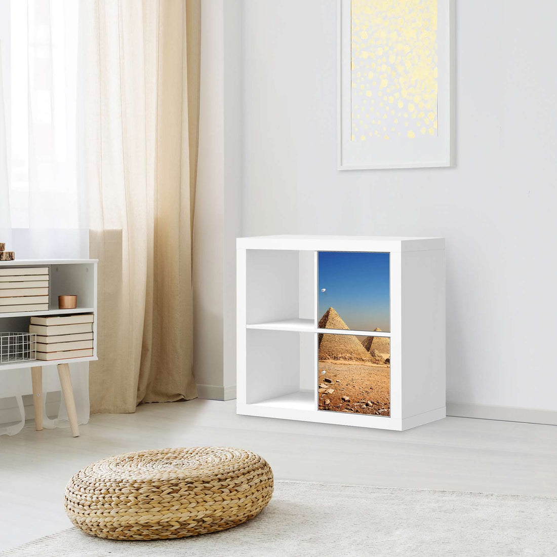 Klebefolie für Möbel Pyramids - IKEA Expedit Regal 2 Türen Hoch - Wohnzimmer