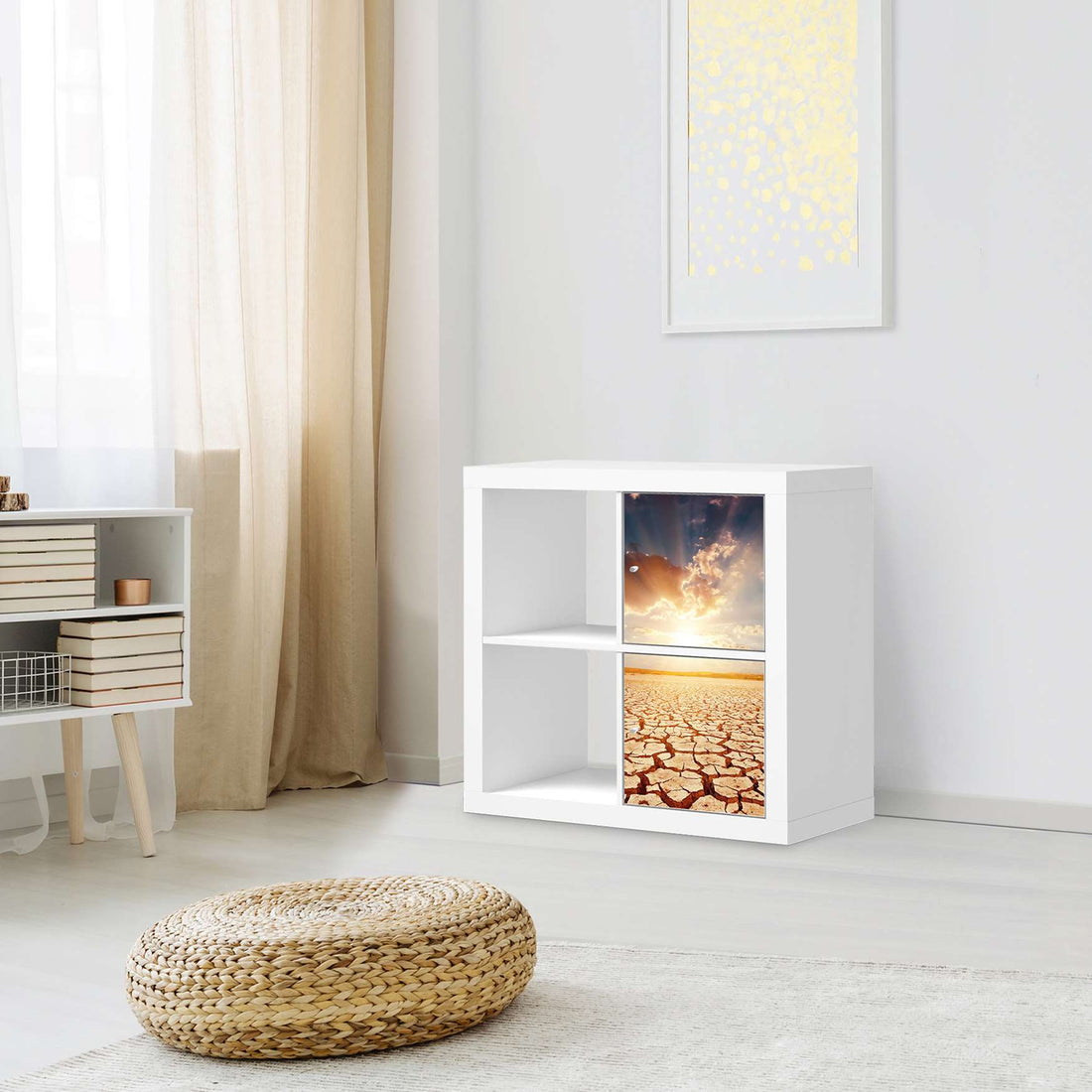 Klebefolie für Möbel Savanne - IKEA Expedit Regal 2 Türen Hoch - Wohnzimmer