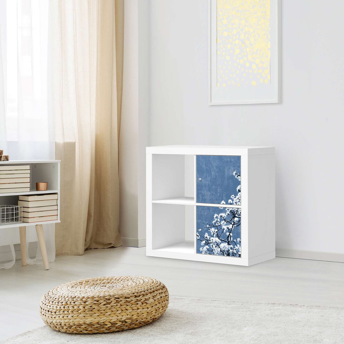Klebefolie für Möbel Spring Tree - IKEA Expedit Regal 2 Türen Hoch - Wohnzimmer