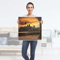 Klebefolie für Möbel Angkor Wat - IKEA Hemnes Couchtisch 90x90 cm - Folie