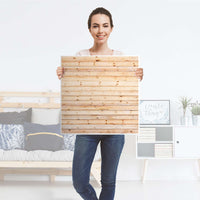 Klebefolie für Möbel Bright Planks - IKEA Hemnes Couchtisch 90x90 cm - Folie