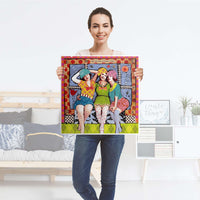Klebefolie für Möbel Her mit dem schönen Leben - IKEA Hemnes Couchtisch 90x90 cm - Folie