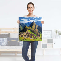Klebefolie für Möbel Machu Picchu - IKEA Hemnes Couchtisch 90x90 cm - Folie