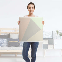 Klebefolie für Möbel Pastell Geometrik - IKEA Hemnes Couchtisch 90x90 cm - Folie