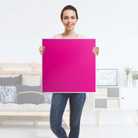 Klebefolie für Möbel Pink Dark - IKEA Hemnes Couchtisch 90x90 cm - Folie