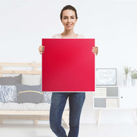 Klebefolie für Möbel Rot Light - IKEA Hemnes Couchtisch 90x90 cm - Folie