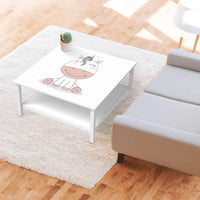 Klebefolie für Möbel Baby Unicorn - IKEA Hemnes Couchtisch 90x90 cm - Kinderzimmer