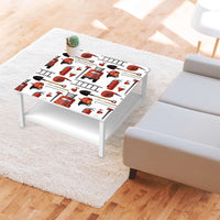 Klebefolie für Möbel Firefighter - IKEA Hemnes Couchtisch 90x90 cm - Kinderzimmer