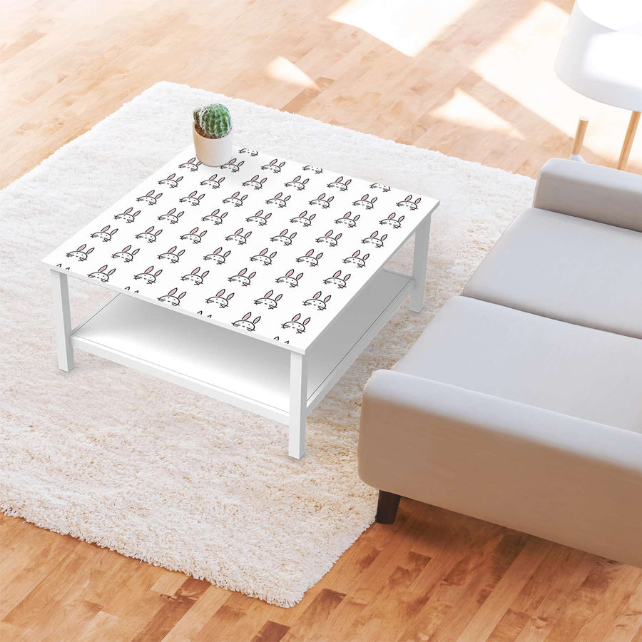 Klebefolie für Möbel Hoppel - IKEA Hemnes Couchtisch 90x90 cm - Kinderzimmer