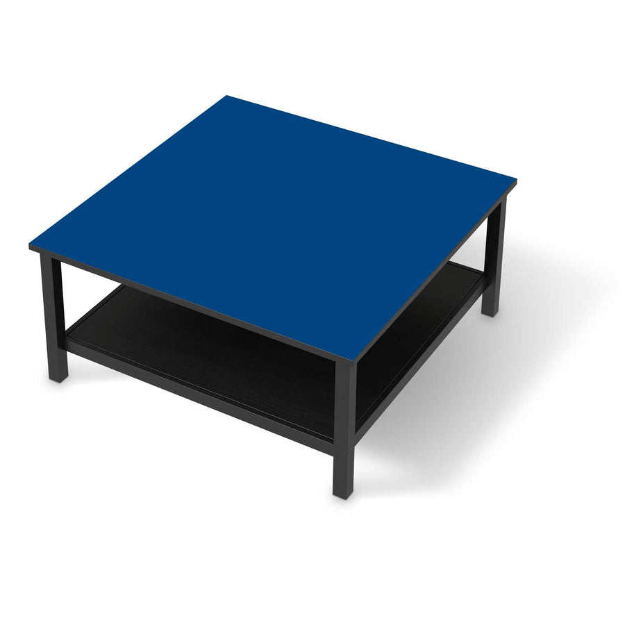 Klebefolie für Möbel Blau Dark - IKEA Hemnes Couchtisch 90x90 cm - schwarz