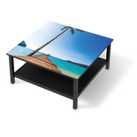 Klebefolie für Möbel Caribbean - IKEA Hemnes Couchtisch 90x90 cm - schwarz
